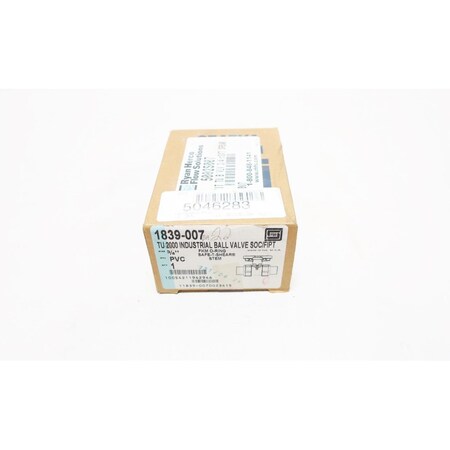 Spears 1839-007 Safe-T-Shear Tu 2000 Manual Pvc 3/4In Ball Valve 1839-007